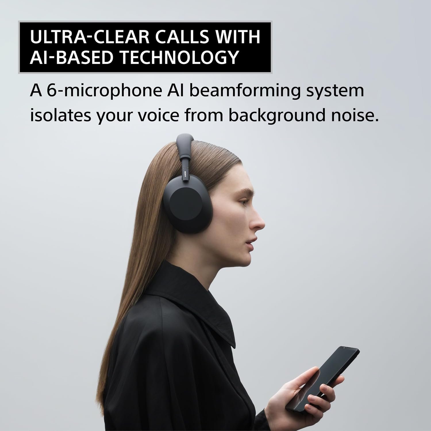 Sony WH-1000XM6 The Best Noise Canceling Wireless Headphones, HD NC Processor QN3, 12 Microphones, Adaptive NC Optimizer, Mastered by Engineers, Studio-Quality, 30-Hour Battery, Platinum Silver - Image 5
