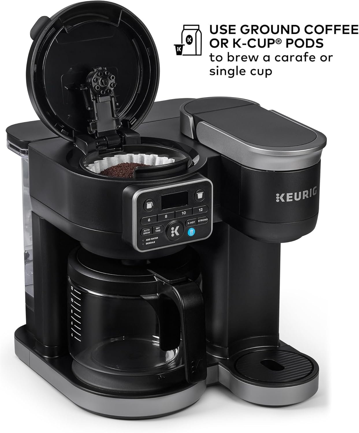 Keurig K-Duo Hot & Iced Single Serve & Carafe Coffee Maker – MultiStream Technology, 72oz Reservoir, Ideal for Holiday Hosting & Gift Giving (Gen 2) - Image 5