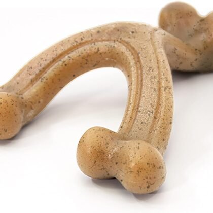 Nylabone Gourmet Style Wishbone Strong Chew Toy for Dogs, Chicken Flavor, Large - Up to 50 lbs, 1 Count