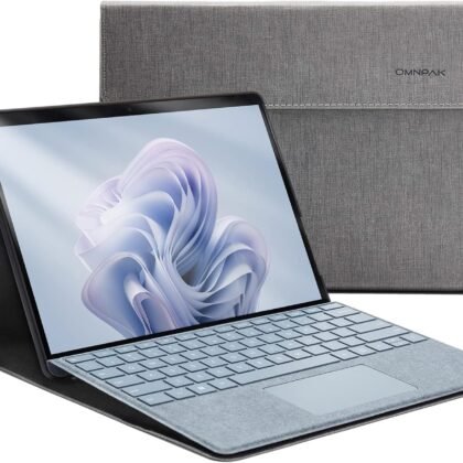 Omnpak Microsoft Surface Pro 11/10/9 Case, Lightweight Protective, Multiple Angle, Stylus Holder, Designed for Surface 11th Edition AI 2024/Pro 9 5G 13" 2022, Compatible with Type Cover Keyboard