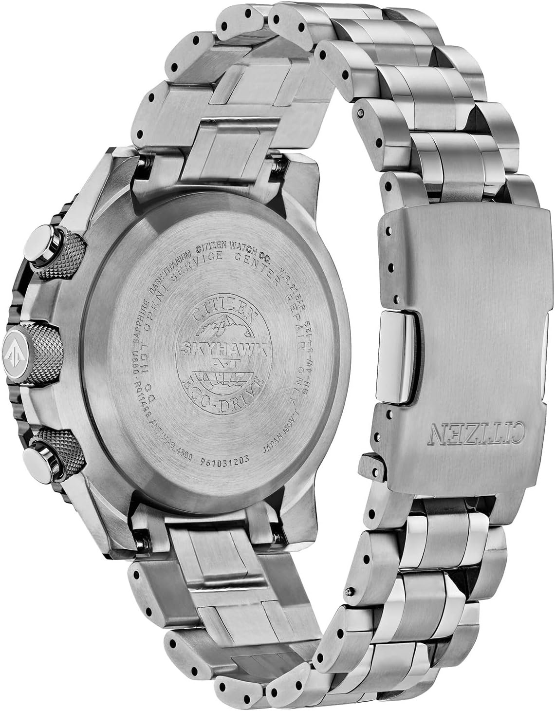 Citizen Men's Promaster Air Skyhawk Eco-Drive Super Titanium™ Watch, Atomic Timkeeping Technology, Power Reserve Indicator, Luminous, Anti-Reflective Crystal, 45mm (Model: JY8108-53E) - Image 3