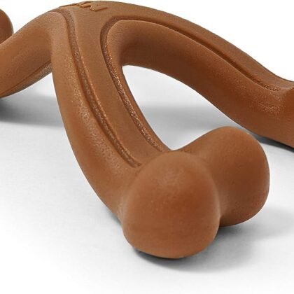 Nylabone Ergonomic Hold Wishbone Power Chew Toy for Dogs, Dog Toys for Aggressive Chewers, Bison Flavor, Large - Up to 50 lbs, 1 Count