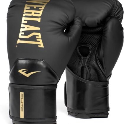 Everlast Elite 2 Boxing Gloves | Pro Training Gloves for Men and Women | Secure Fit Hook and Loop Closure & Ventilation