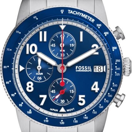 Fossil Men's Sport Tourer Quartz Stainless Steel Chronograph Watch