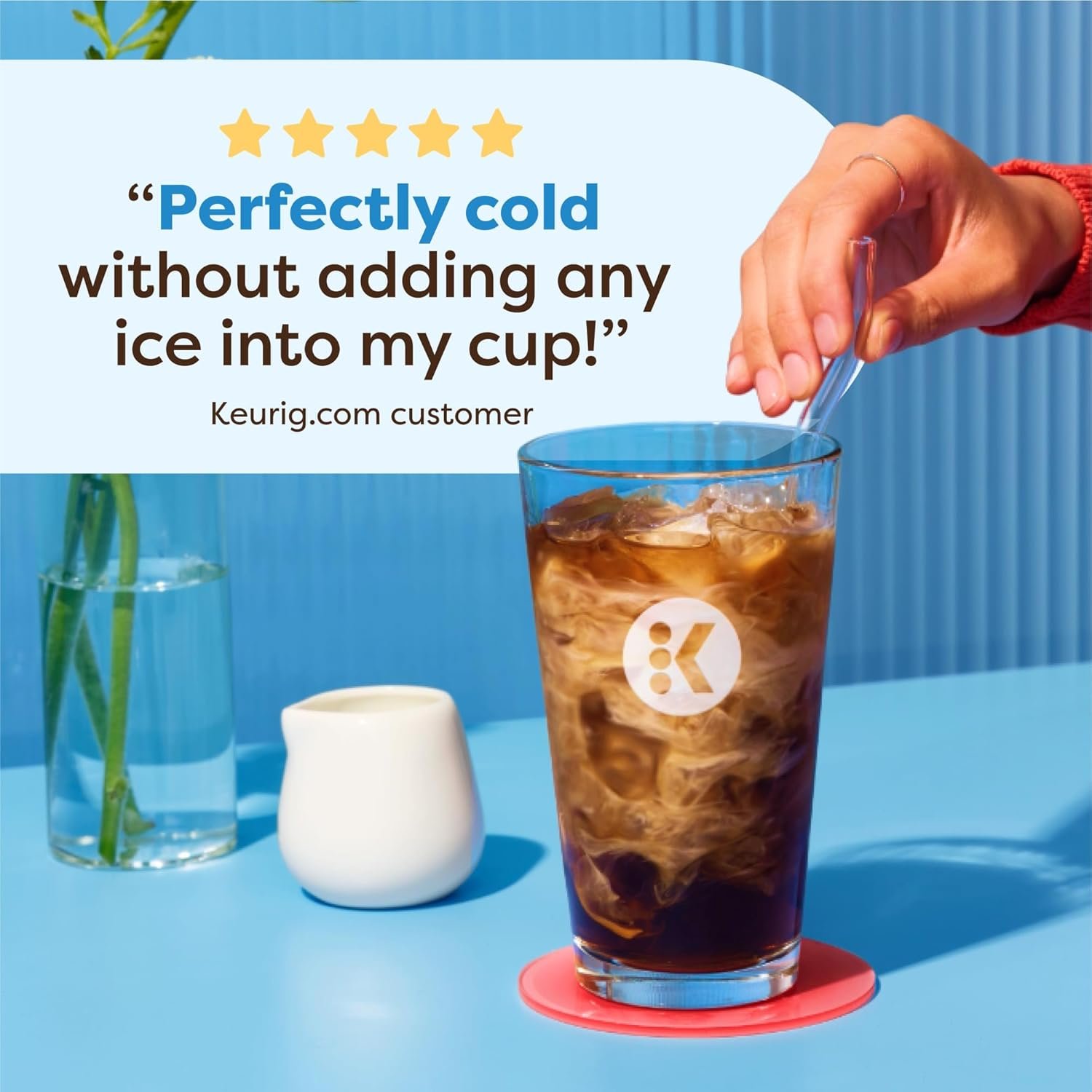 Keurig K-Brew + Chill Iced & Hot Single Serve Coffee Maker with QuickChill & MultiStream Technology, 70oz Reservoir, Strong Brew, Holiday Gift Favorite - Image 9