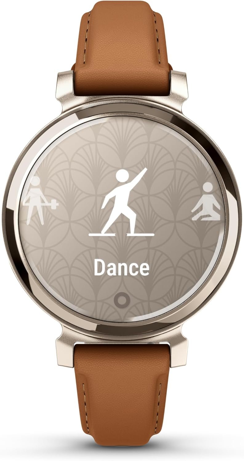 Garmin Lily 2, Small and Stylish Smartwatch, Hidden Display, Patterned Lens, Up to 5 Days Battery Life, Tan - Image 3