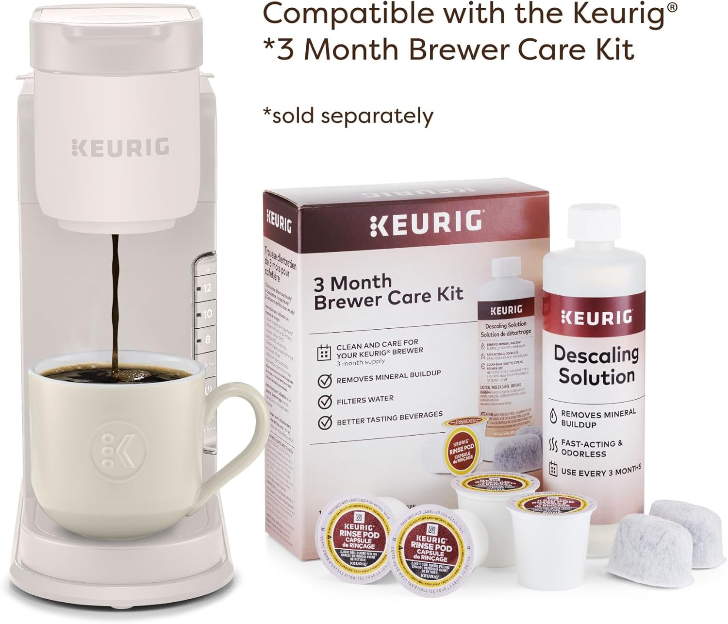 Keurig K-Express Single Serve Coffee Maker – Strong Brew Option, 42oz Reservoir, Sleek Design for Holiday Hosting & Gifting, Warm Stone - Image 7
