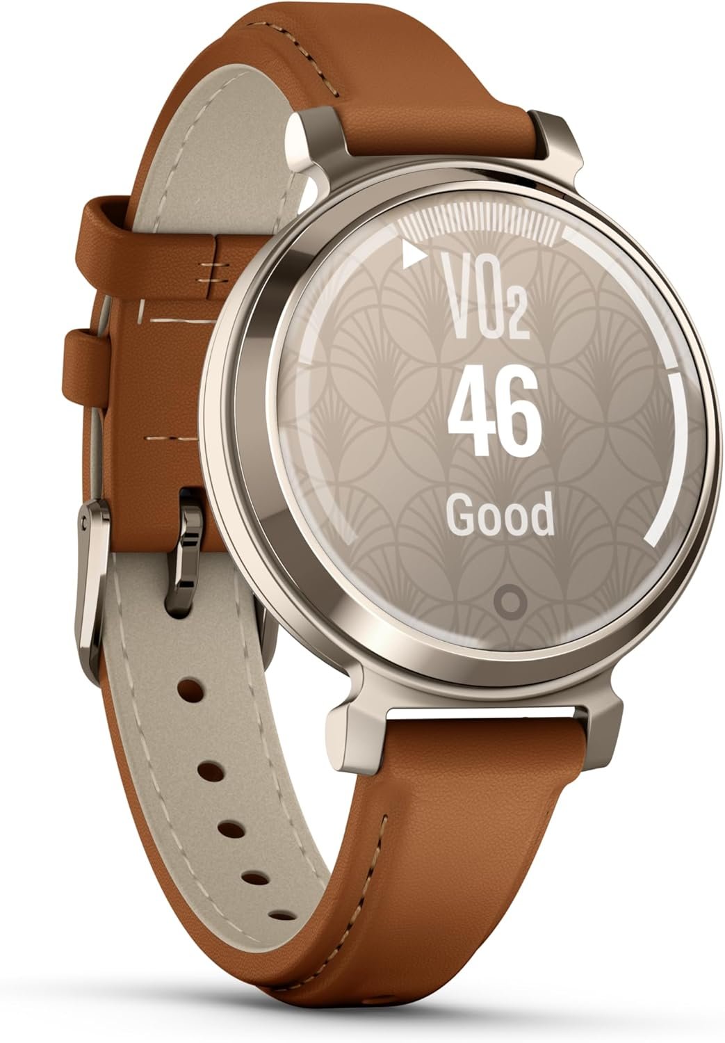 Garmin Lily 2, Small and Stylish Smartwatch, Hidden Display, Patterned Lens, Up to 5 Days Battery Life, Tan - Image 6