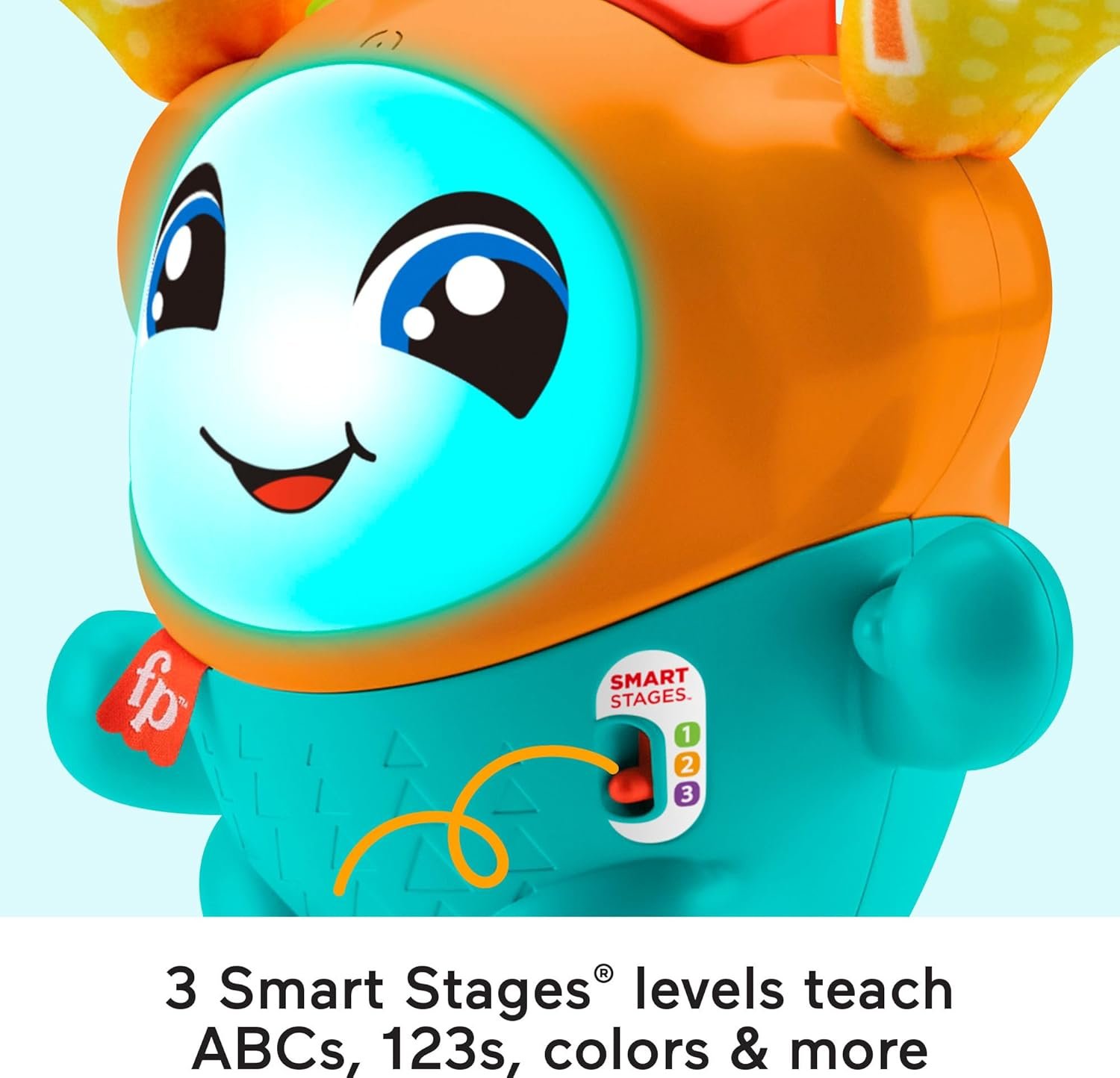 Fisher-Price Baby & Toddler Learning Toy DJ Bouncin’ Beats with Music Lights & Bouncing Action for Ages 9+ Months, Multilanguage Version - Image 4