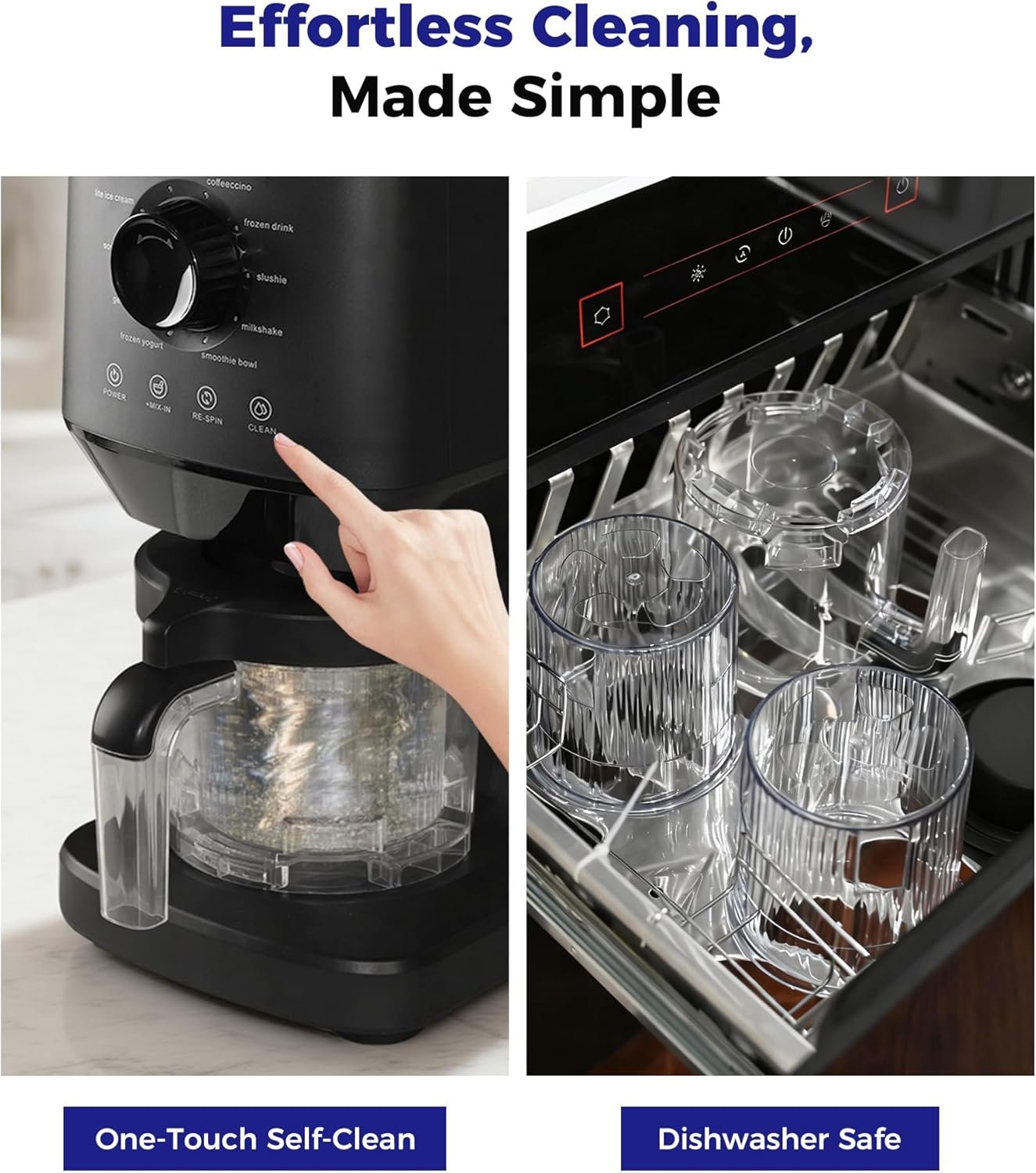 12-in-1 Ice-Cream Maker Machine - 11 Preset Programs & Self-Cleaning, Frozen Yogurt Maker for Gelato, Slushies, Milkshakes, Sorbet, Mix-ins & More, Includes (2) Pint Containers for Home & Office - Image 7