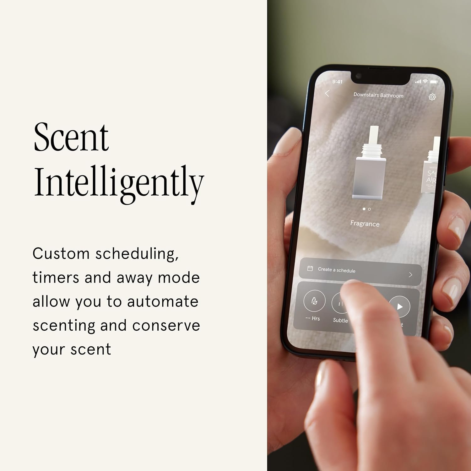 Pura Plus Smart Home Fragrance Diffuser for Large Spaces - Adjust Scent Intensity, Set Schedules & Timers, and More in Pura App - Fragrances Sold Separately - White - Image 5
