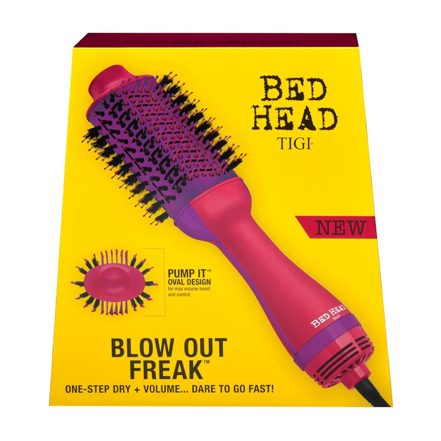 Bed Head One Step Volumizer and Hair Dryer | Dry, Straighten, Texture, Style in One Step (Pink) - Image 7