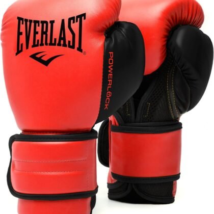 Everlast Powerlock 2 Hook & Loop Boxing Gloves | Fight Training Gloves | Hook and Loop with Durable Hand & Wrist Support | Heavy Bag & Fitness Training