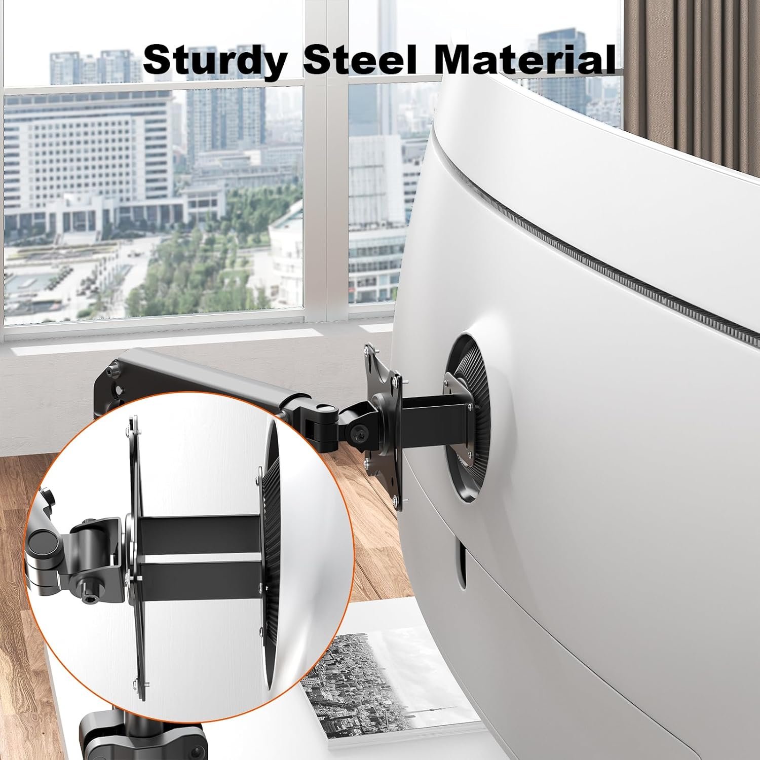 PUTORSEN VESA Adapter Plate Bracket - Compatible with Samsung Odyssey G9, Neo G9, CRG9, CHG9 and CHG90 Monitors,VESA 100x100,Black - Image 5