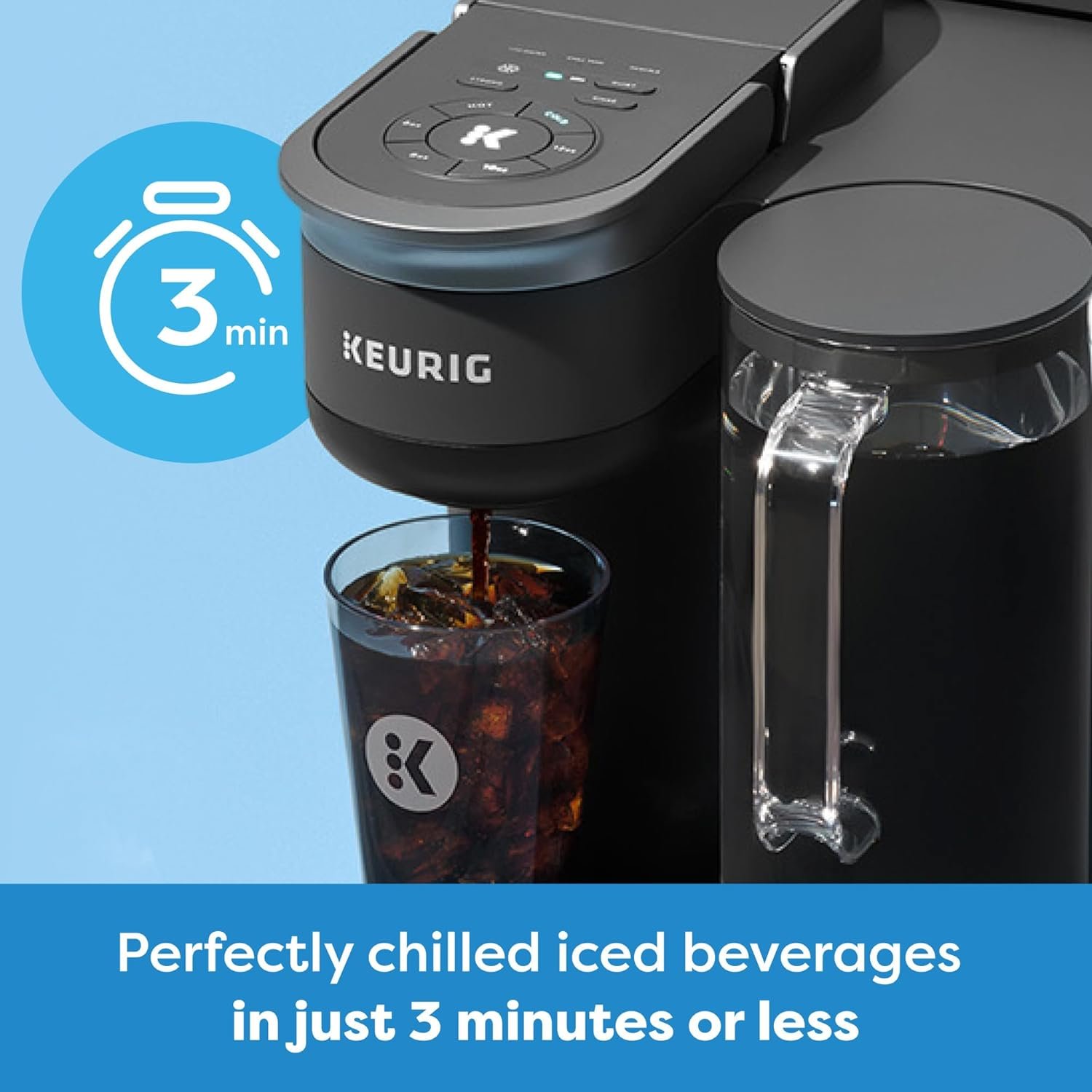 Keurig K-Brew + Chill Iced & Hot Single Serve Coffee Maker with QuickChill & MultiStream Technology, 70oz Reservoir, Strong Brew, Holiday Gift Favorite - Image 5