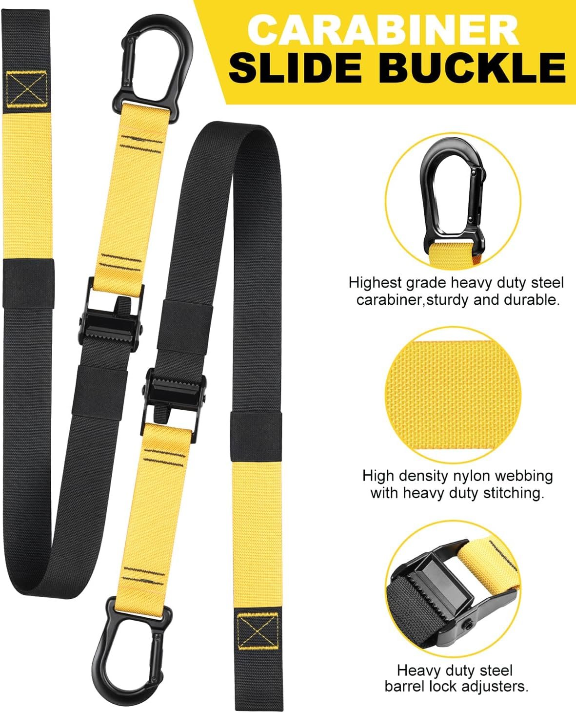 Home Resistance Training Kit, Resistance Trainer Exercise Straps with Handles, Door Anchor and Carrying Bag for Home Gym, Bodyweight Resistance Workout Straps for Full-Body Workout - Image 3