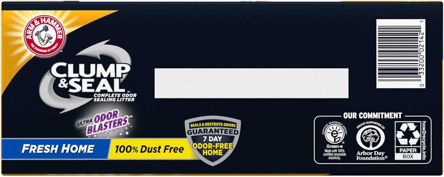 ARM & HAMMER Clump & Seal Cat Litter, Fresh Scent 14lb - Image 12