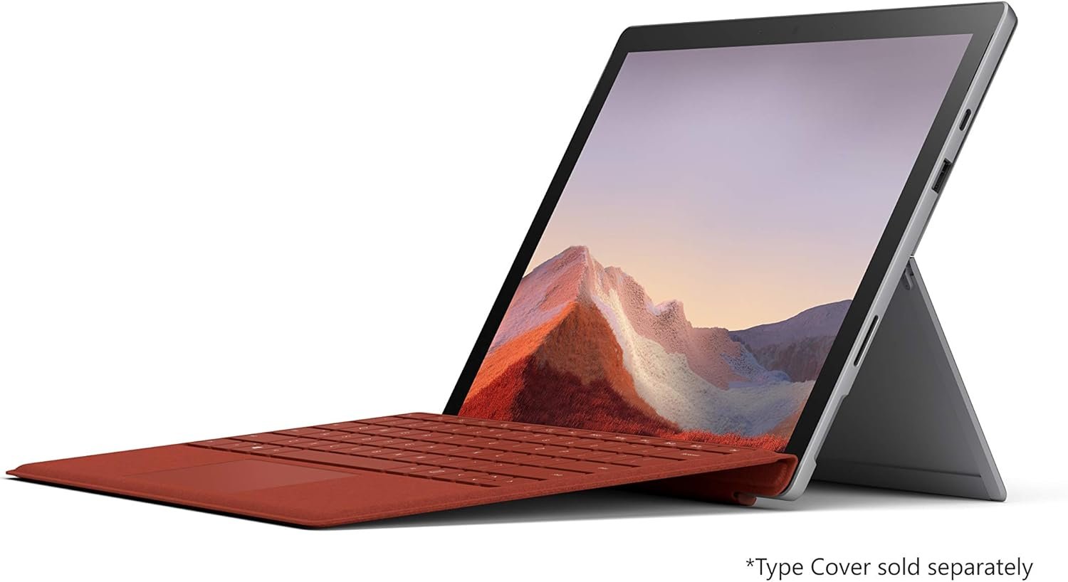 Microsoft Surface Pro 7 12.3 inches 10th Gen Intel Core i3-1005G1 4GB RAM 128GB SSD - Platinum (Renewed) - Image 2