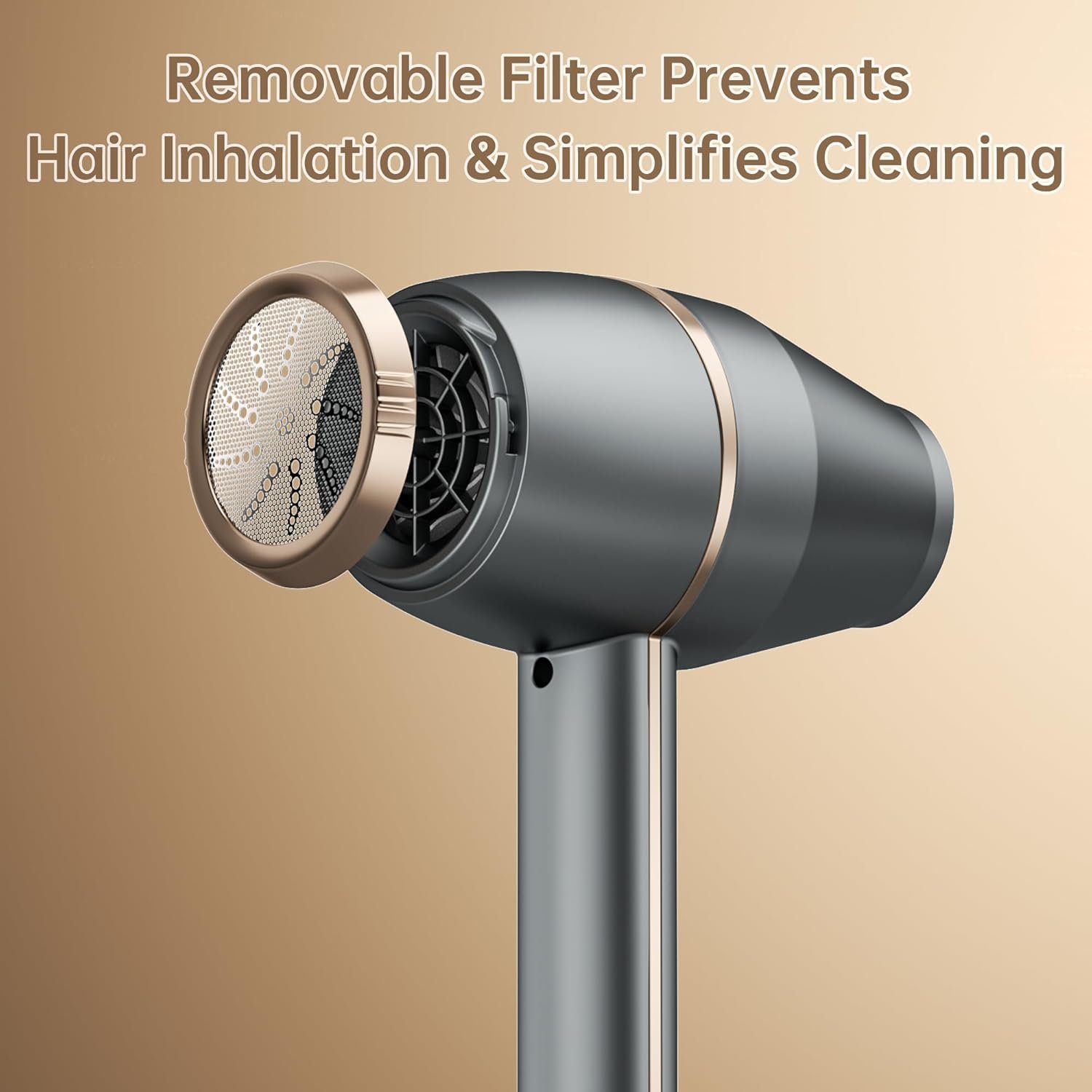 CONFU Blow Dryer Professional Hairdryer - 1875 Watt Powerful Blowdryer Fast Drying for Women & Men - Salon Ionic Hair Dryer with Diffuser for Curly & Wavy Hair (7.7ft Cord) - Image 5