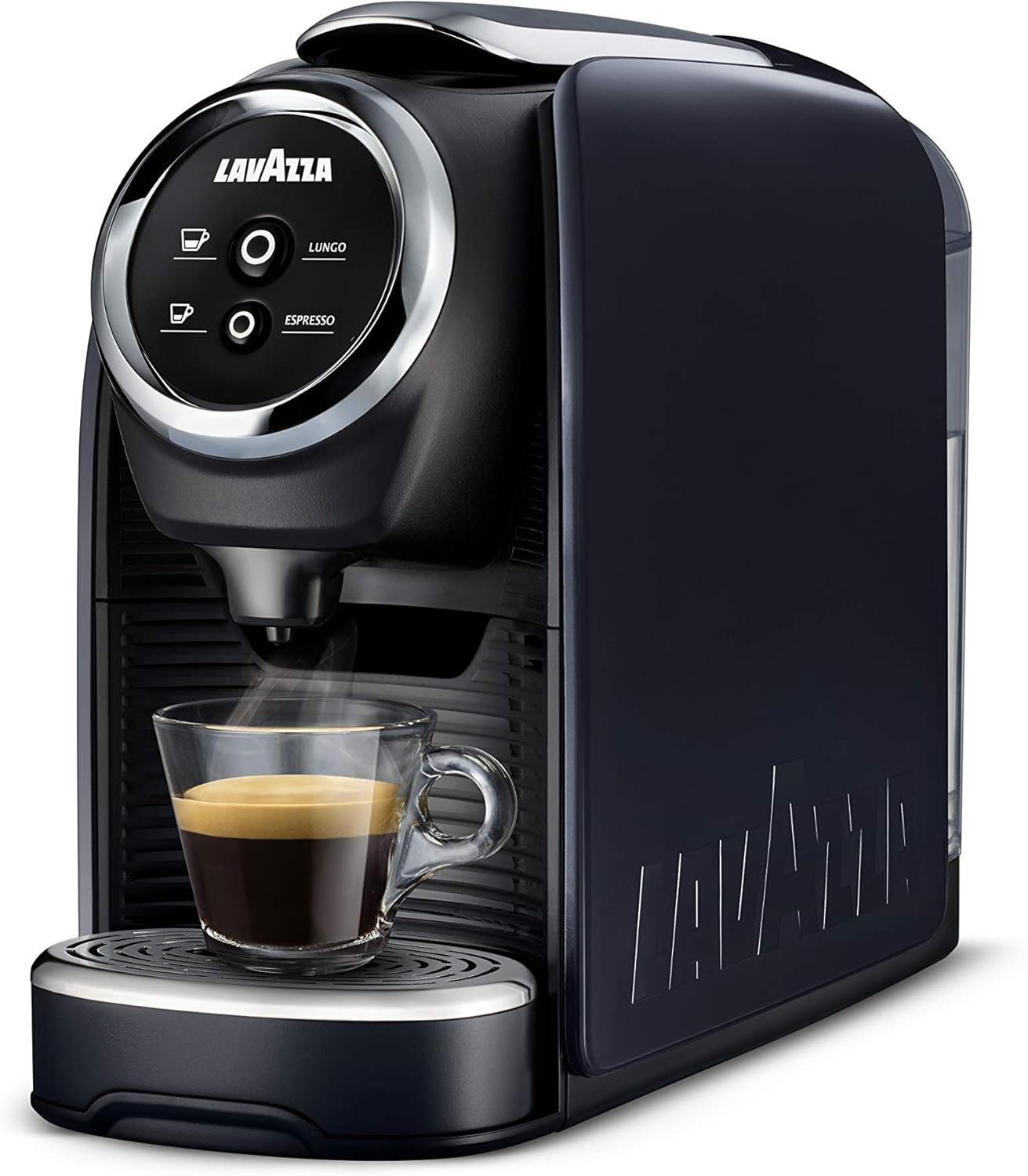 Lavazza BLUE Classy Mini Single Serve Espresso Coffee Machine LB 300, 5.3" x 13" x 10.2" 2 Coffee selections: simple touch controls, 1 programmable free dose and 1 pre-set