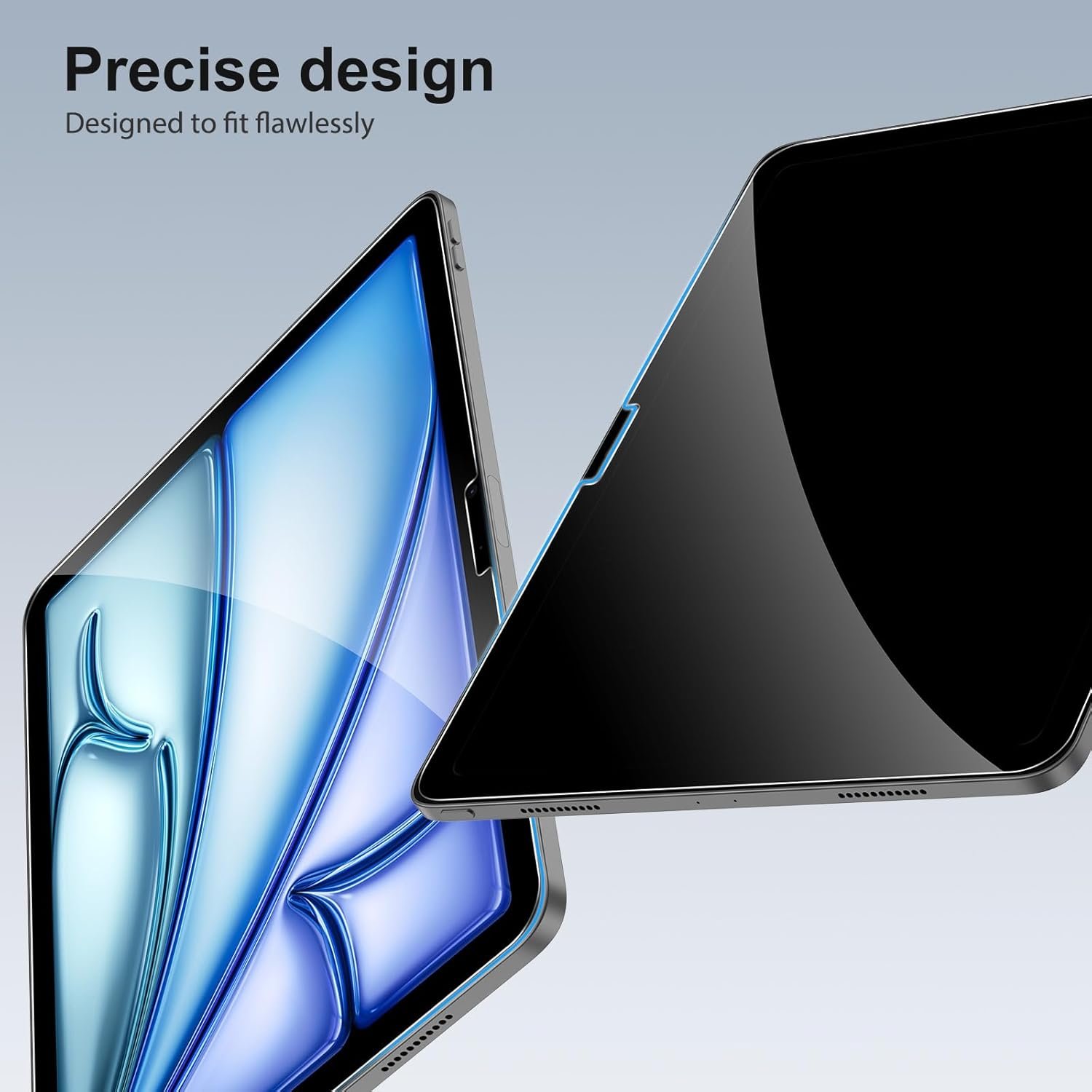 SPARIN 2 Pack Screen Protector for iPad Air 11-inch M3 2025 & M2 2024, (iPad Air 7th/6th Generation), Tempered Glass-Apple Pencil Pro & Case Compatible, Anti-Scratches, High Definition - Image 5