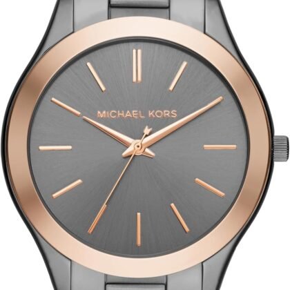 Michael Kors Oversized Slim Runway Men's Watch, Stainless Steel Watch for Men