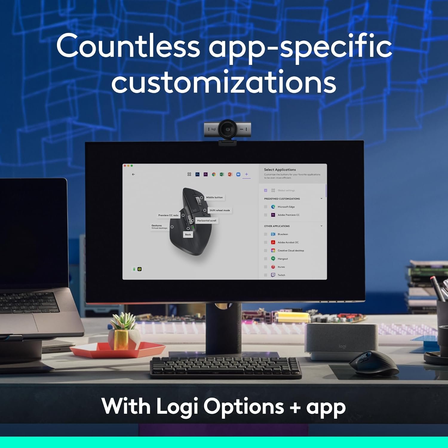Logitech MX Master 3S Bluetooth Edition Wireless Mouse, No USB Receiver - Ultra-Fast Scrolling, Ergo, 8K DPI, Track on Glass, Quiet Clicks, Works with Apple Mac, Windows PC, Linux, Chrome - Graphite - Image 7