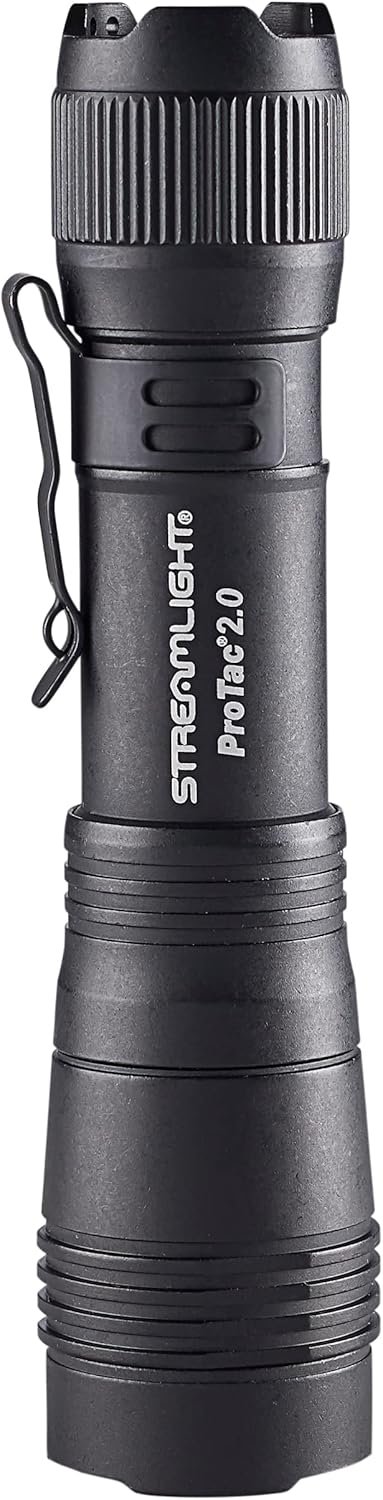 Streamlight 89000 ProTac 2.0 2000-Lumen 17300-Candela Rechargeable Tactical LED Flashlight with USB C Cable, and Holster, Box, Black - Image 3