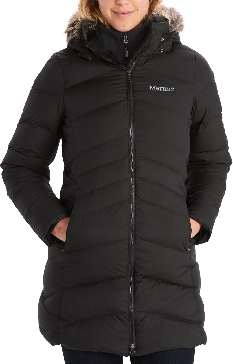 MARMOT Women's Montreal Mid-thigh Length Down Puffer Coat