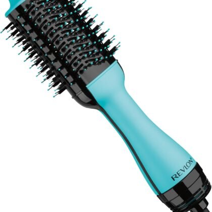 REVLON One-Step Hair Dryer And Volumizer Hot Air Brush, Mint, Mint Volumizer, 1 Count