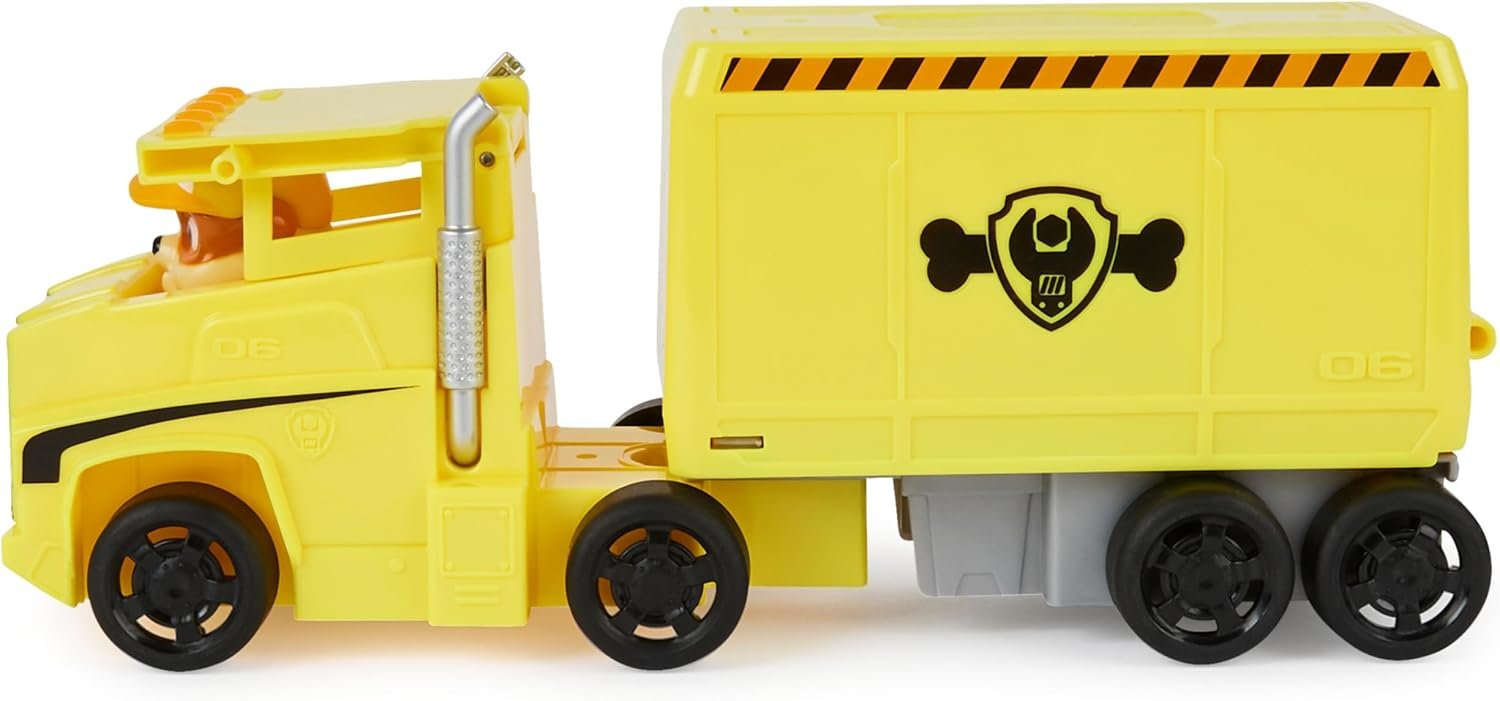 Paw Patrol, Big Truck Pup’s Rubble Transforming Toy Trucks with Collectible Action Figure, Kids Toys for Ages 3 and up - Image 8