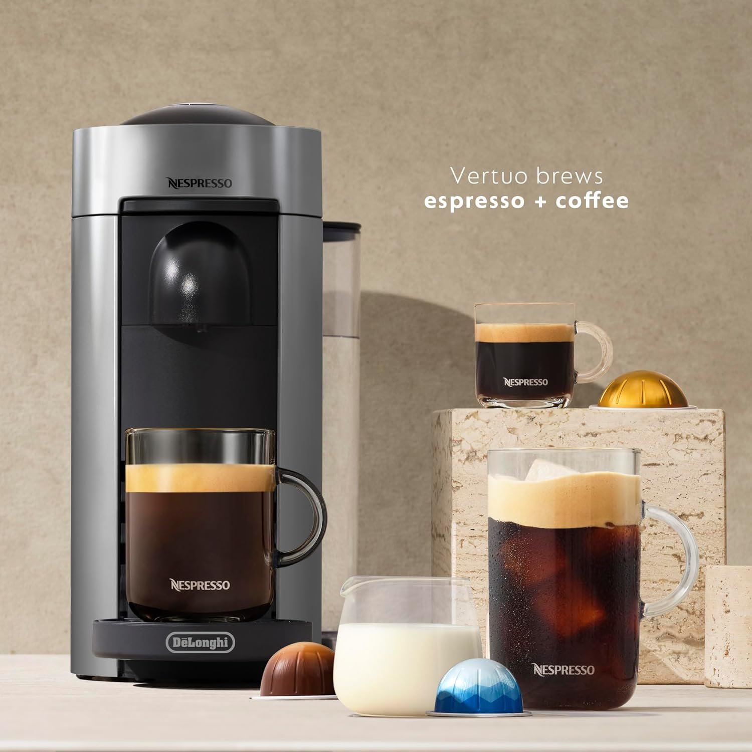 De'Longhi Nespresso Vertuo Plus Coffee and Espresso Maker by De'Longhi, Grey - Image 5