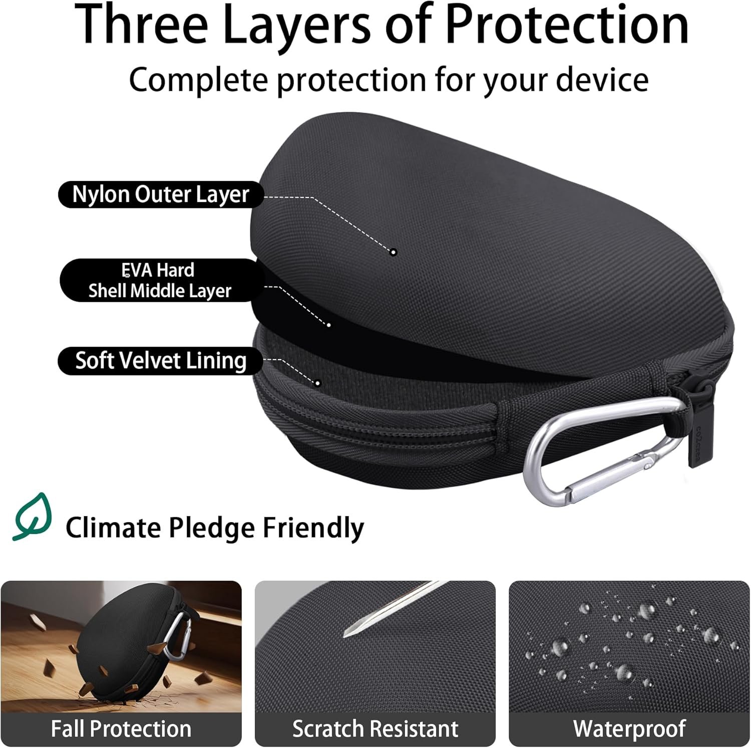 co2CREA Hard Case Replacement for Logitech MX Master 4 / MX Master 3 Master 3S Advanced Wireless Mouse (Graphite Black Case) - Image 6