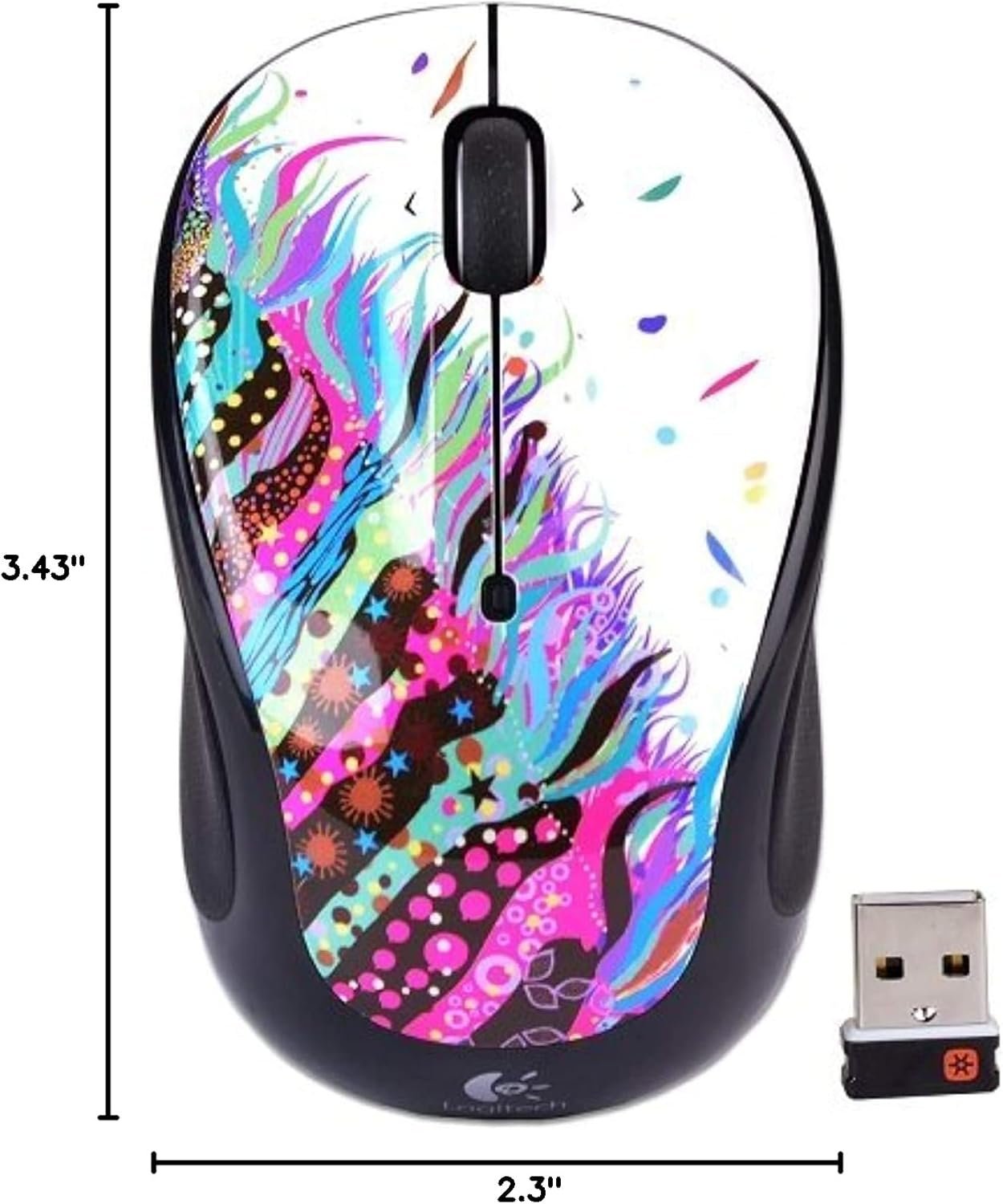 Logitech Wireless Mouse M325 (Celebration Black) - Image 3