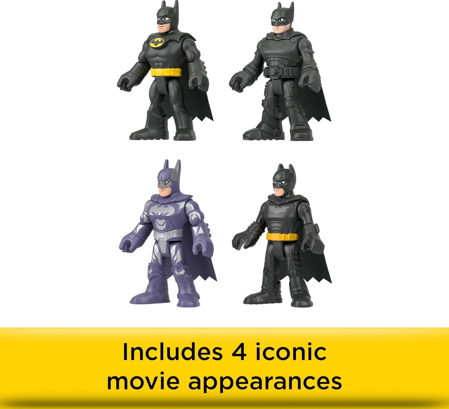 Fisher-Price Imaginext DC Super Friends Batman Toys 85th Anniversary Collection Movie Figure Set for Adult Fans & Preschool Kids Ages 3+ Years - Image 3