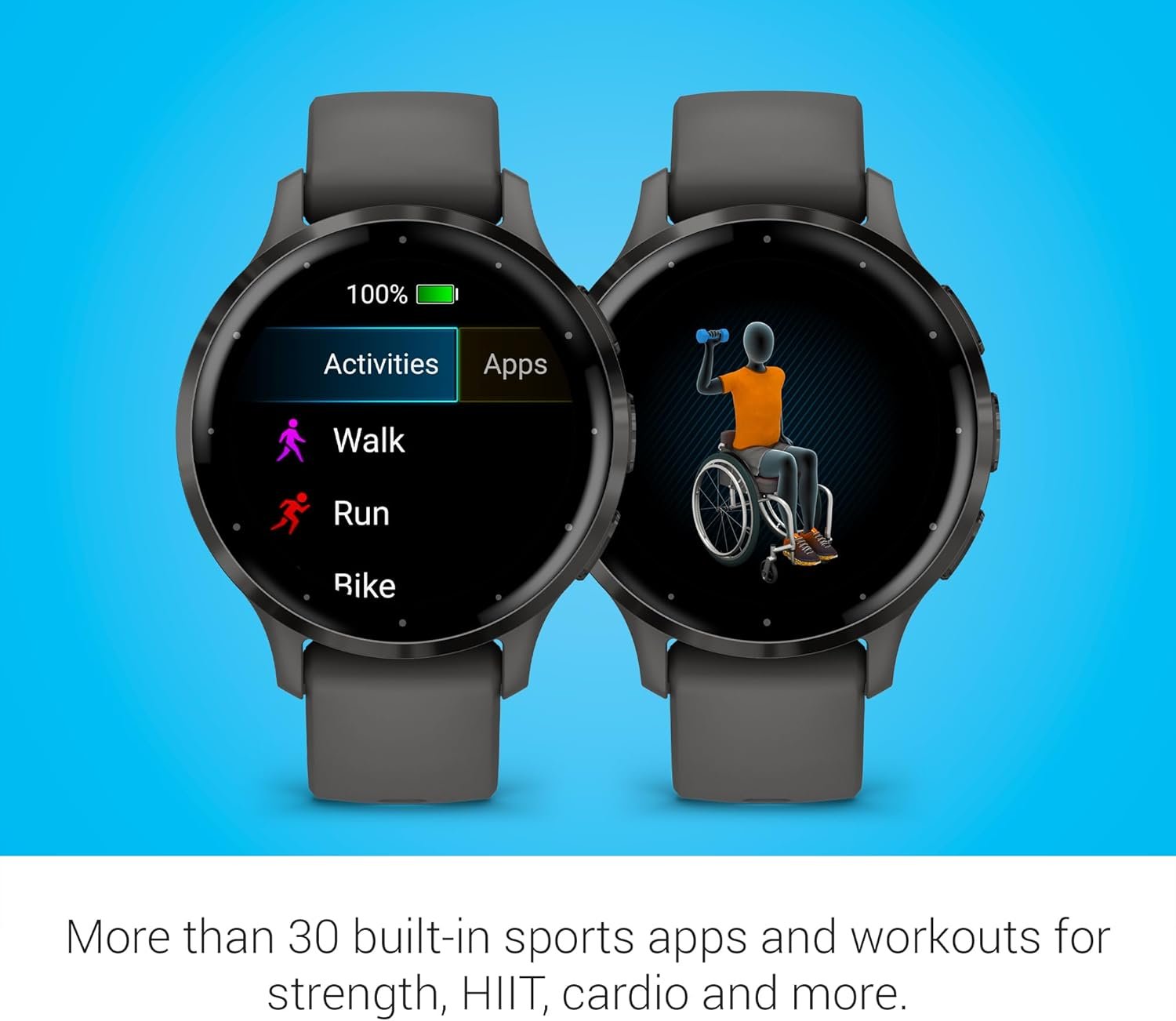 Garmin Venu 3S Slate Stainless Steel Bezel 1.2-Inch AMOLED Touchscreen Display Smart Watch with 41mm Pebble Gray Case and Silicone Band - Image 5