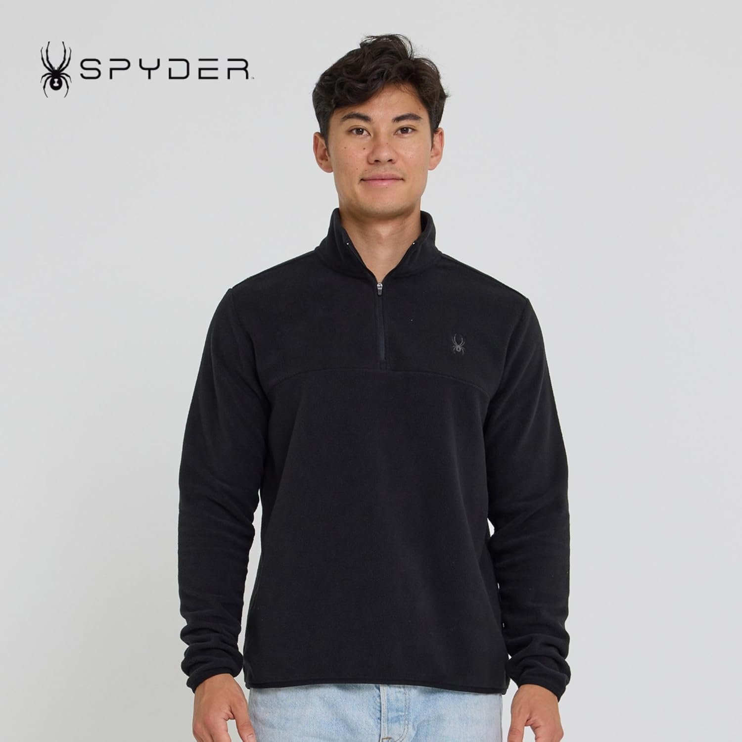 Spyder Fleece Quarter Zip Pullover Men – Polar Fleece Lightweight Athletic Sweater, Warm 1/4 Zipper Jacket, Mock Neck - Image 7