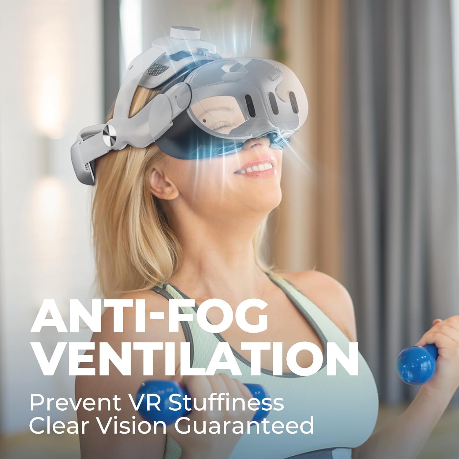 DESTEK Cooling Face Pad Facial Interface for Meta Quest 3, NOT Compatible with Meta Quest 3S,Includes Two Replacement Ice Silk & Cool Ice Gel Face Cushions - Image 7