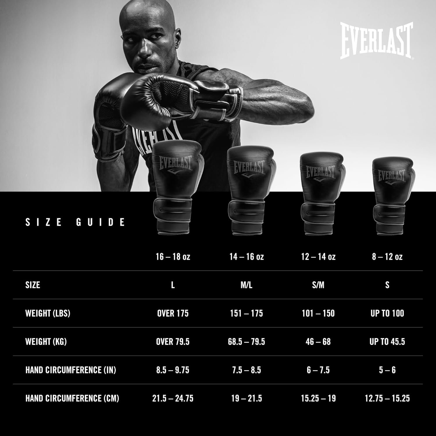 Everlast Powerlock 2 Hook & Loop Boxing Gloves | Fight Training Gloves | Hook and Loop with Durable Hand & Wrist Support | Heavy Bag & Fitness Training - Image 6