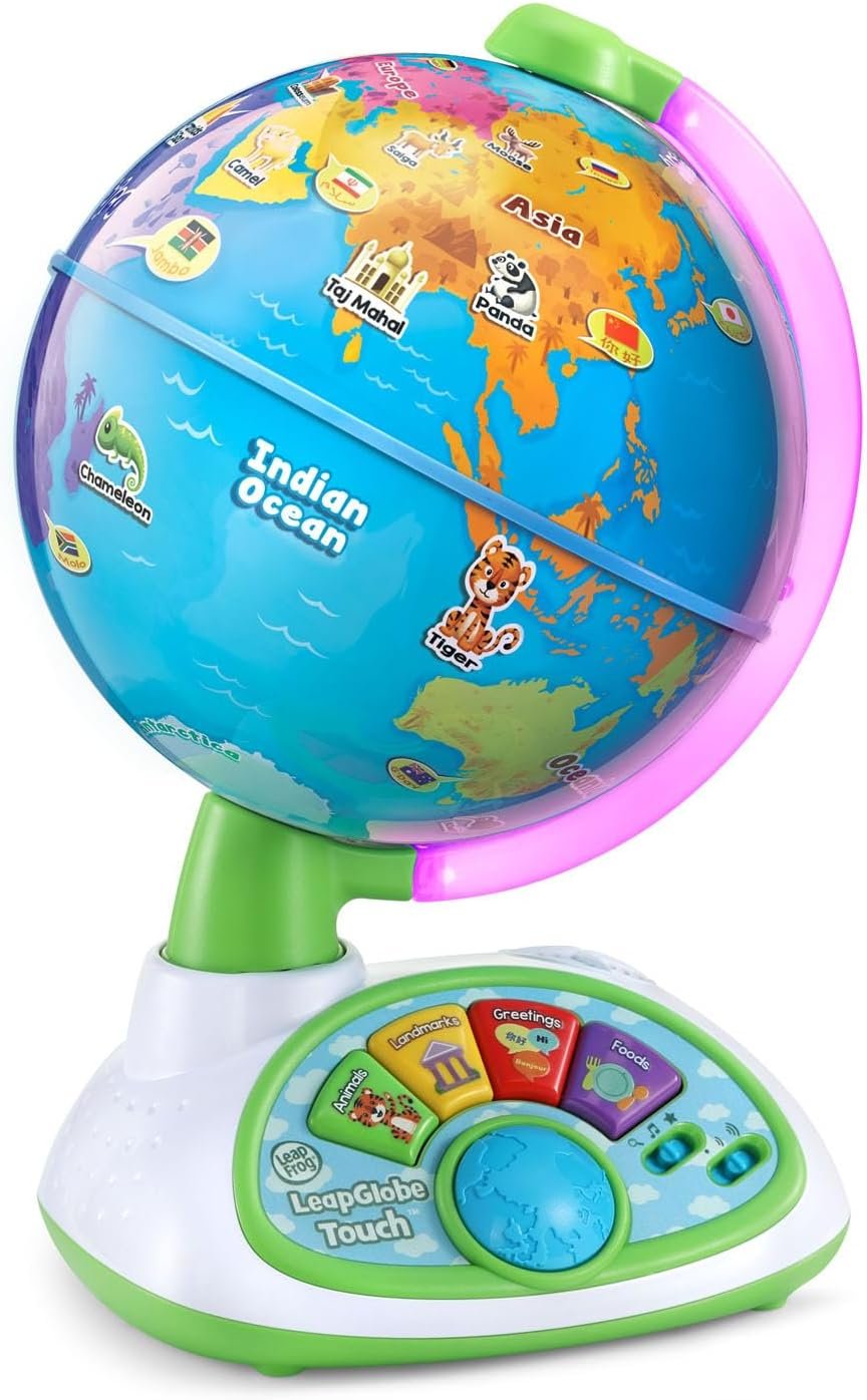 LeapFrog LeapGlobe Light-Up and Touch Interactive Electronic Globe for Kids, Exploration Toy for Ages 3 and Up - Image 4