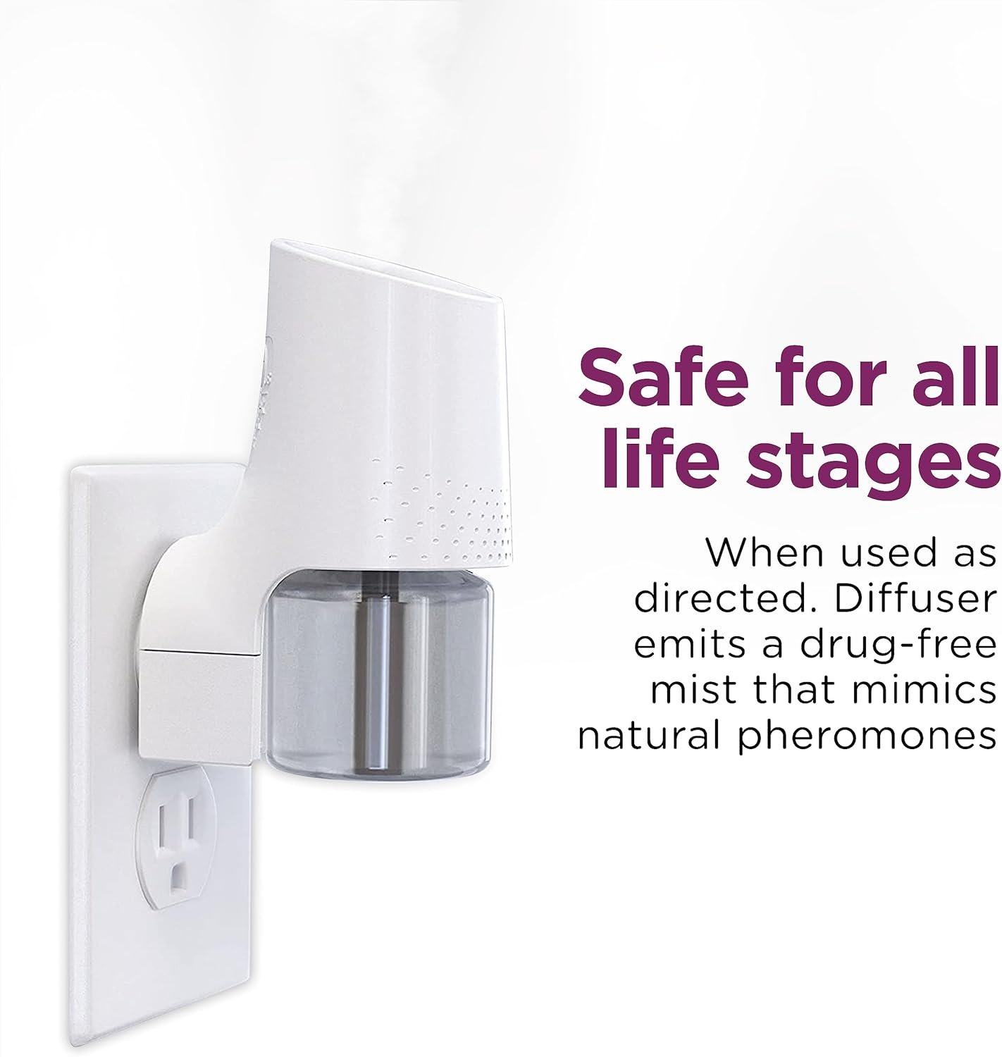 Comfort Zone 60 Day Starter Kit: 1 Cat Calming Diffuser & 2 Refills; Cat Pheromones Help Anxiety; Reduce Stress, Urine Marking, Scratching - Image 7