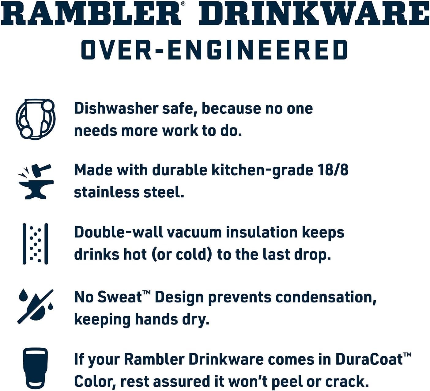 YETI Rambler 26 oz Bottle, Vacuum Insulated, Leakproof, Stainless Steel with Chug Cap - Image 4