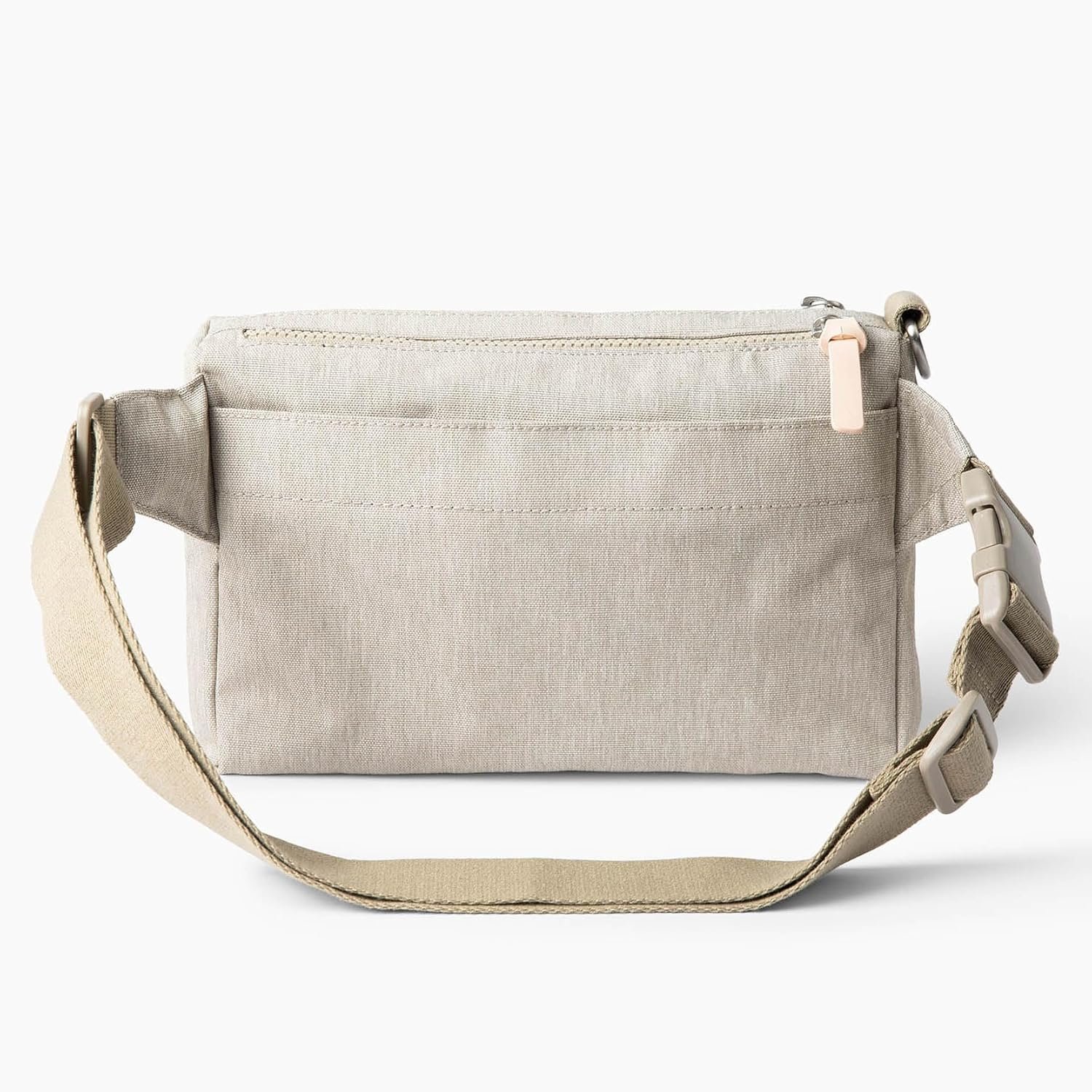 Dog Walk & Train Sling Bag - Hands-Free 2-In-1 Treat Pouch, Poop Bag Holder, Clicker, Phone Pocket - Crossbody/Fanny Pack, Adjustable Strap - Sand - Image 7