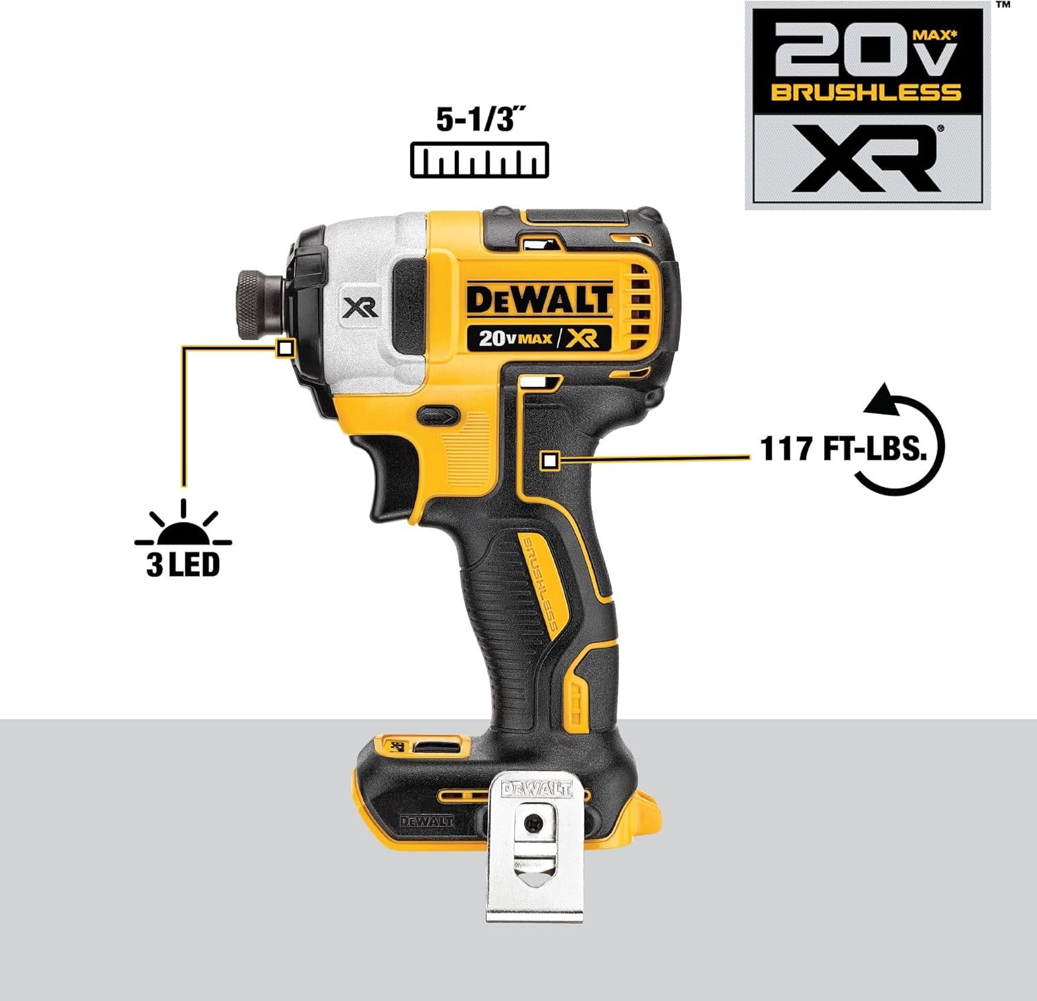 DEWALT 20V MAX Hammer Drill and Impact Driver, Power Tool Combo Kit with 2 Batteries and Charger, Cordless Brushless XR Premium 4.0Ah, LED Light, Tool Bag (DCK299M2) - Image 4