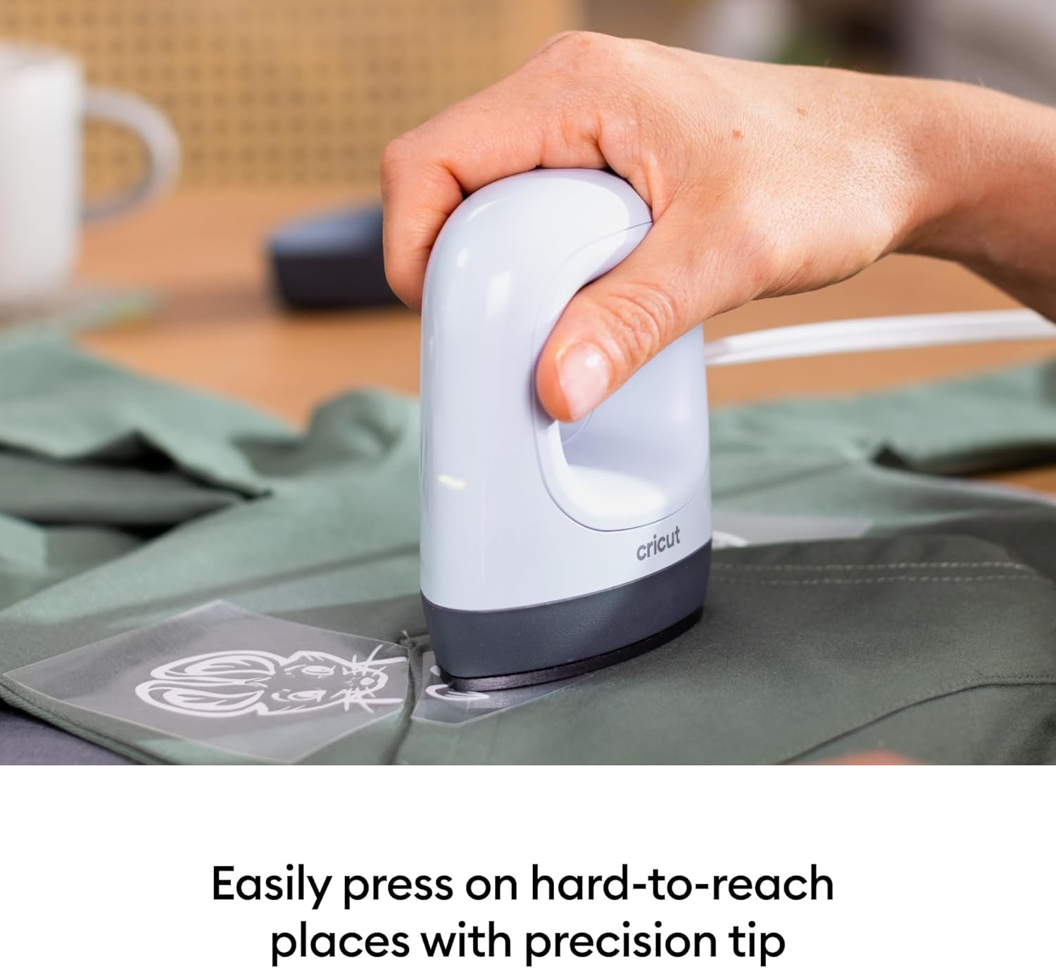 Cricut EasyPress Mini™ LT - Lavender - Mini Heat Press for Pressing Shoes, Baby Clothes, T-Shirts, & More - Easy to Use with a Single Setting - Precision Tip - Compact & Portable Mini Iron - Image 5