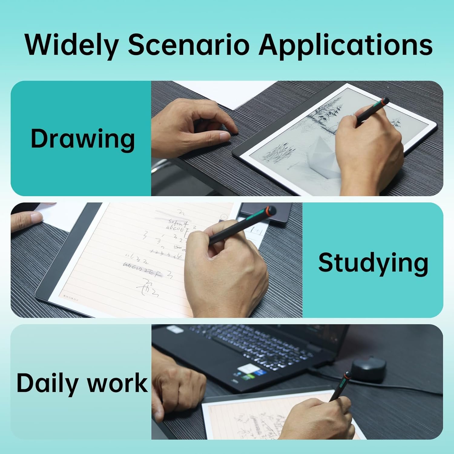 Replacement for Kindle Scribe Pen,Remarkable 2 Pen,Supports 4096 Levels of Pressure Sensitivity,Kindle Scribe Stylus with Eraser,Writing and Drawing - Image 6