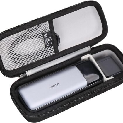 Hard Storage Case for Anker 737 Power Bank (PowerCore 24K) and Anker 715 Charger (Nano II 65W) Combo-Tourmate (Black case only)