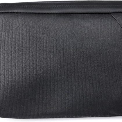 Peak Design Small Tech Pouch, Black, Electronics Organizer for Travel or Everyday Carry, Origami-Style Storage, Cable Pass-Through, Weatherproof Recycled Nylon, Gear Carry Bag for Men and Women