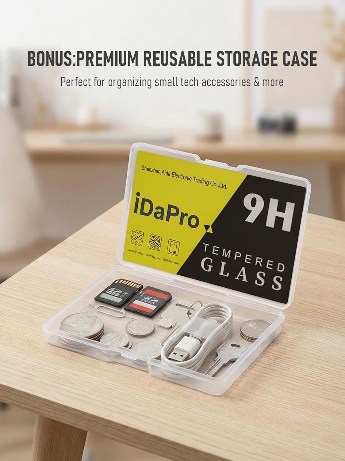 [4+4 Pack Screen Protector for Garmin Approach S12 GPS Golf with Silicone Anti-dust Plugs, 9H Tempered Glass Protection Kit in Reusable Storage Case, Anti-Scratch,Bubble-Free,Easy Installation - Image 4