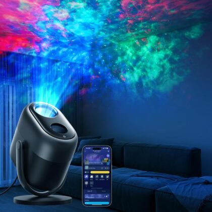 Govee Star Projector Lights, 7-Zone Colorful Nebula Effect, Work with Matter, 540ft² Coverage, LED Ceiling Lights for Bedroom, 50+ Scenes, 18 White Noise, Room Decor, Gifts for Kids, Sleep Lamp